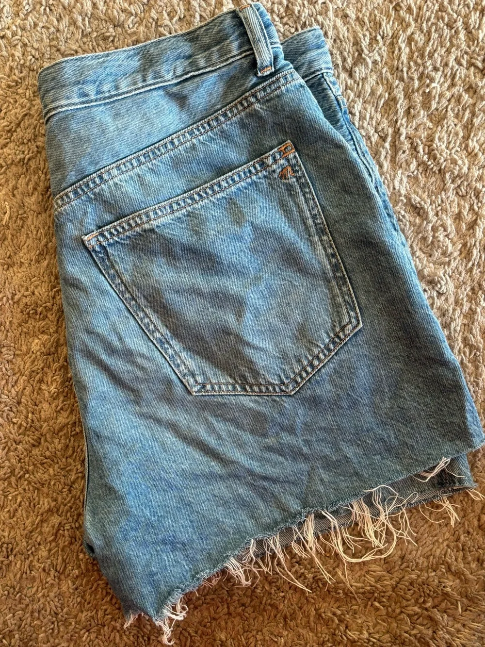 Madewell pleated denim shorts